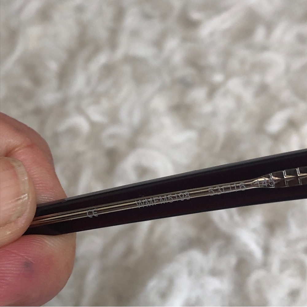 Brown Acetate Oval Eyeglasses Frames only  WMFM5198 53-16-145 - Picture 4 of 8